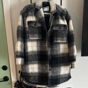Old Navy Black and White Plaid Jacket